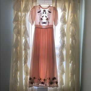 Polagram Embroidered Floral Dress S